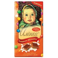 Отзыв на  Молочный шоколад Красный октябрь АЛЕНКА 'Сладкая мозаика' с разноцветным драже