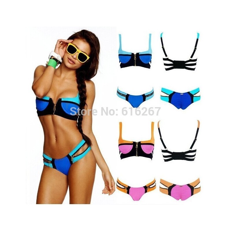 Отзыв на  Купальник Aliexpress Women's Bandage Bikini Set Push-up Padded Bra Swimsuit Bathing Suit Swimwear