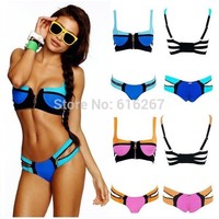 Отзыв на  Купальник Aliexpress Women's Bandage Bikini Set Push-up Padded Bra Swimsuit Bathing Suit Swimwear