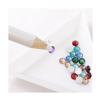 Отзыв на Карандаш восковой для приклеивания страз Ebay Wax White Gem Crystal Rhinestones Bead Picker Pencil Pen Nail Art DIY Tool 