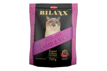 гипоаллергенный корм для кошекBilanx Sensitive Lamb and Rice 
