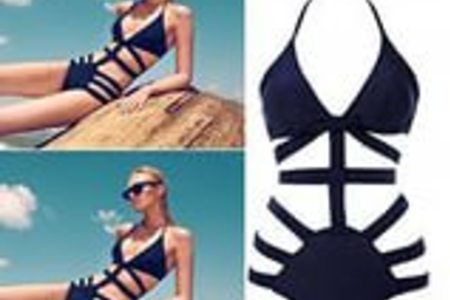 Отзыв на Купальник AliExpress Brand Victoria Swimwear For Women,High Waist Swimsuit Bikinis,Sexy Monokini Bathing Suit, Womens Bandage Swimsuit Black Swimwea