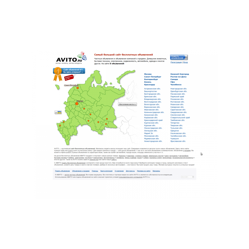 Avito карта недвижимости