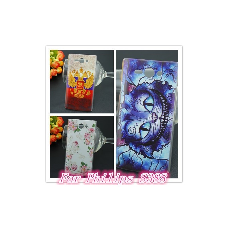 Отзыв на Бампер для смартфона Aliexpress Color painting Design Cell Phones Hard Case For Philips S388