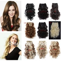 Отзыв на Аксессуары для волос Aliexpress Пряди на заколках Hair Extension Wavy Synthetic Hair extension Curly Hair Extensions curly hair styling