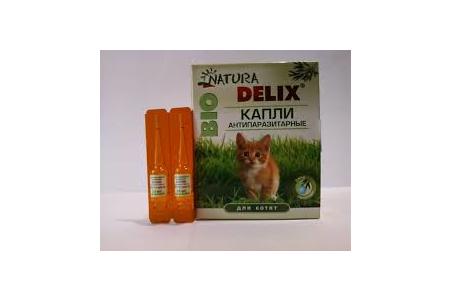 Отзыв на Капли от блох и клещей Natura Delix Антипаразитарные для котят  