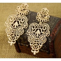 Отзыв на Серьги Aliexpress Designer Jewelry Hot Selling Elegant Gold Color Metal Hollow Earrings for Women