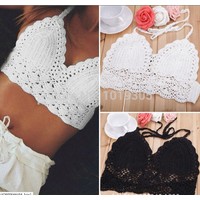 Отзыв на Купальник AliExpress Womens-Sexy-Bikini-Crochet-Beach-Top-Pants-Swimsuit