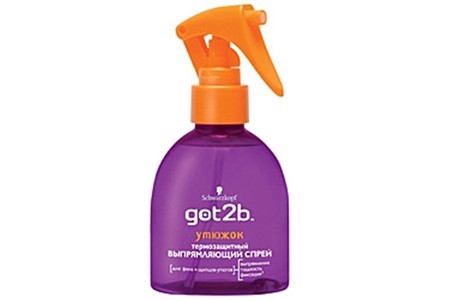 Отзыв на Термозащитный выпрямляющий спрей для волос Schwarzkopf Got2b 'Утюжок'