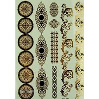 Отзыв на Тату декорация для тела Aliexpress Styles Metallic Temporary Tattoos  