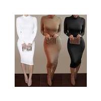 Отзыв на Платье AliExpress Women's Sexy Slim Fashion Europe Style High Neck Clubwear Night Wear Bodycon Wrap Dresses MU950173