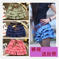 Отзыв на Юбка-шорты AliExpress бки Women's fashion skirts for women candy color pants shorts skirts summer fashion skirt Female women lady Pleated skirt RD-117