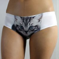 Отзыв на Трусы женские AliExpress 015 New Women-Sexy Seamless Underwear Ladies 3D Cute Cat Panties Briefs Safety Pants 6 Colors