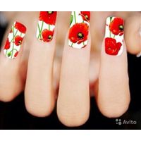 Отзыв на Наклейки для ногтей  [D-XFXF1390] 1 Sheet New Nail Art Flower Stickers Decals Water Transfer Wraps Decorations Manicure Care Tools