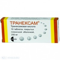 Отзыв на таблетки  Кровоостанавливающие (гемостатик) Мирфарма Транексам