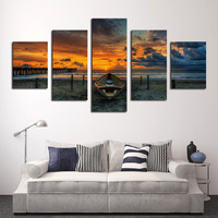 Отзыв на модульную картину 5 Pcs Large HD Seaview With ShipTop-rated Canvas Print Painting for Living Room Wall Art Picture Gift Decoration Home Picture