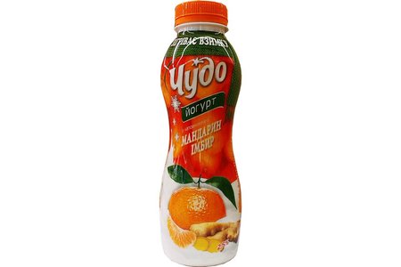 Отзыв на Йогурт питьевой Чудо Мандарин - имбирь