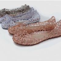 Отзыв на Балетки Aliexpress Feshion summer breathable women shoes Designer jelly sandals nest mesh flats for women