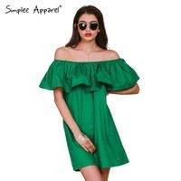 Отзыв на Платье AliExpress Simplee одежды оборками слэш шею женщины летнее платье в стиле с плеча сексуальные dresses vestidos белый трубка пляжа хлопка