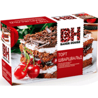 Отзыв на Торт BAKER HOUSE Шварцвальд (классический немецкий торт из шоколадного бисквита с вишневой начинкой и сливочным кремом)  