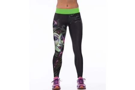 Отзыв на Леггинсы AliExpress EAST KNITTING  2015 New Fashion Women's High Waist Fitness Sports Pants Printed Stretch Cropped Leggings