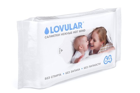 Влажные салфетки Lovular Hot Wind