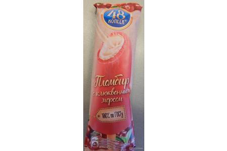 Отзыв на Мороженое эскимо Nestle 48 копеек Пломбир с клюквенным морсом