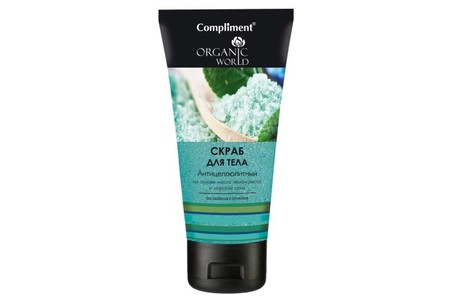 Отзыв на Скраб для тела Compliment Organic world Антицеллюлитный на основе масла лемонграсса и морской соли
