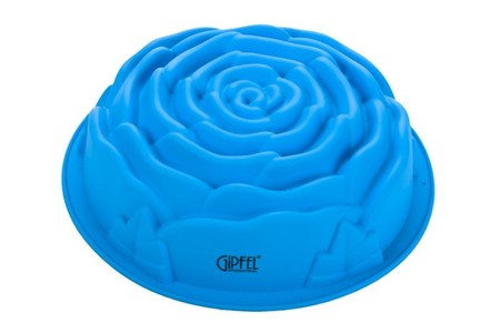  Силиконовая форма для кекса Gipfel  24x6,5см роза синяя