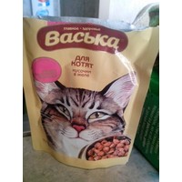 Отзыв на Консервированный корм 'Васька' для котят кусочки в желе