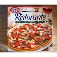 Пицца Dr. Oetker Ristorante Salame. Mozzarella. Pesto.