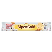 Alpen Gold «Белый шоколад с миндалем и кокосовой стружкой»