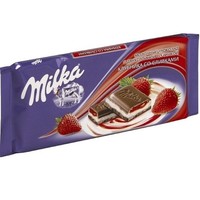 Отзыв на Шоколад Milka с двухслойной начинкой Миндаль и Лесные ягоды