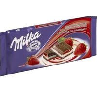 Отзыв на Шоколад Milka с двухслойной начинкой Миндаль и Лесные ягоды