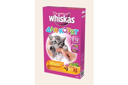 Отзыв на   подушечки с молоком Вискас для котят