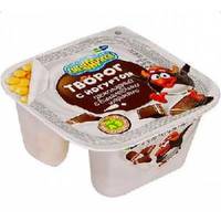 Отзыв на Творог с йогуртом СМЕШАРИКИ Шоколадный с банановыми шариками