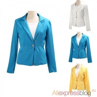 Отзыв на Пиджак AliExpress One-buckle Suit Women 6 Colors