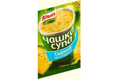 Отзыв на  Суп быстрого приготовления Knorr Knorr Чашка супа борщ с сухариками