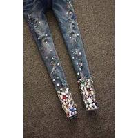 Отзыв на Джинсы AliExpress  New fashion 2014 hole decoration slim skinny jeans