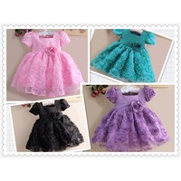 Отзыв на Платье AliExpress Hot explosion models real shot! Flower girl dress baby princess dress